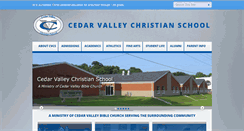Desktop Screenshot of cedarvalleychristianschool.org
